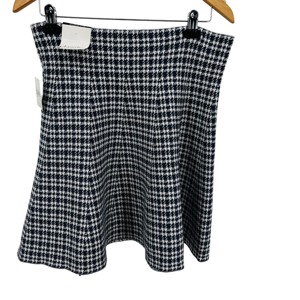 Classic Concept Skater Skirt Womens Navy White Herringbone 14/ XLNWT